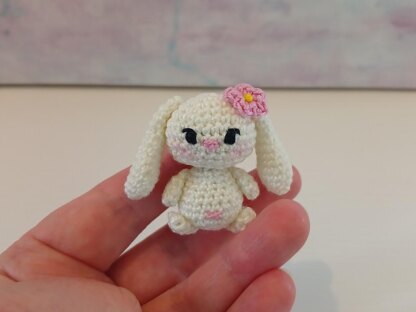 Tiny Lop Rabbit Amigurumi Bunny