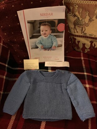 Snuggly jumper for a little grandson