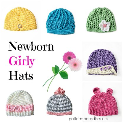7 Newborn Girly Hats