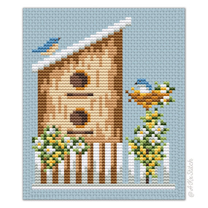 Birdhouse Sampler 06 Cross Stitch PDF Pattern