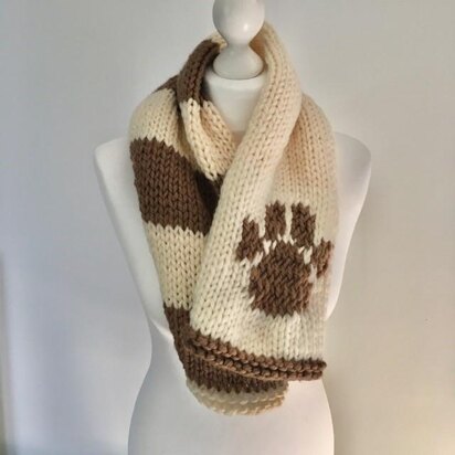 Big Paw Big Wool Dog Walking Scarf