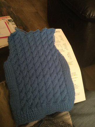 Tank and sweater in hayfield baby dk 4413 #2