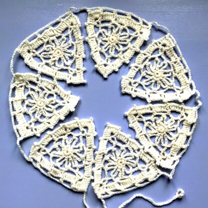 Irish Lace Flower Boho Wedding Bunting