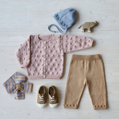 Bobbalicious - Layette Knitting Pattern For Toddlers in Debbie Bliss Baby Cashmerino by Debbie Bliss