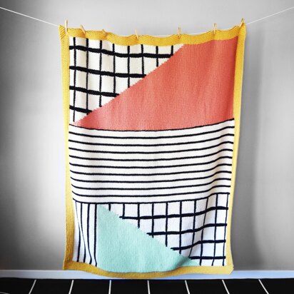 Super Stoked Knit Blanket - knitting pattern