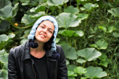 Light Blue Flower Hat