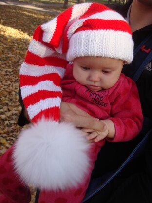 Baby Santa Hat with Pom Pom