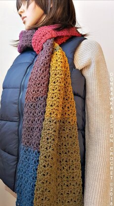 Rustic Rainbow Scarf