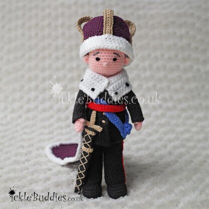 King CROCHET Doll Pattern - Advanced - UK Terminology