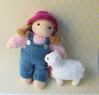 Little Girl with A Lamb