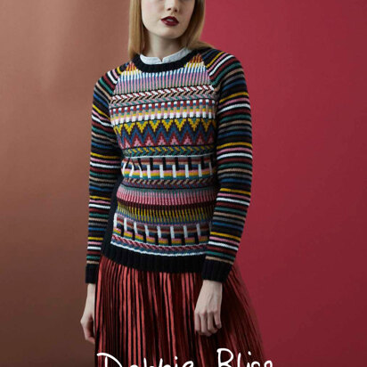 "Alma Jumper" - Jumper Knitting Pattern For Women in Debbie Bliss Rialto DK - DB224