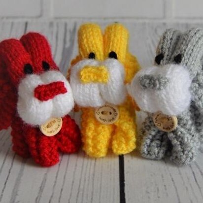 Easy Folded Doggy - knitting pattern