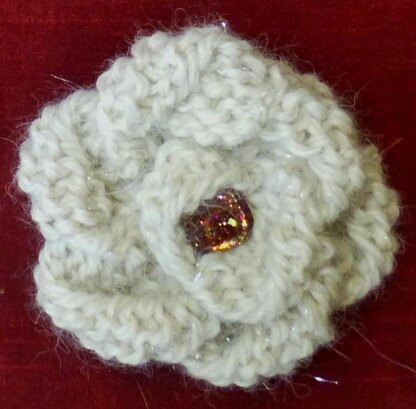 Sweet & Simple Knitted Rosette