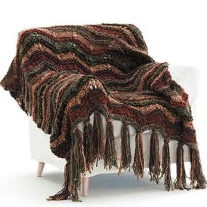 Autumn Throw in Lion Brand Homespun and Jiffy