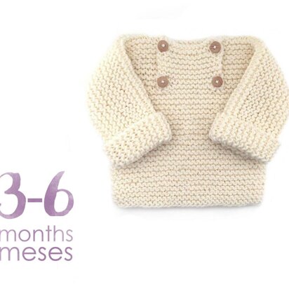 Size 3-6 months - Natural Baby Sweater