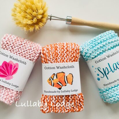 Splashtime Knitted Washcloths