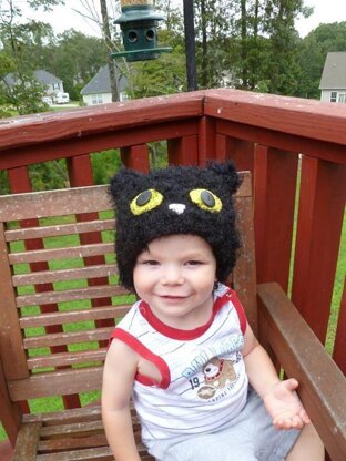 Black Kitty Cat Hat