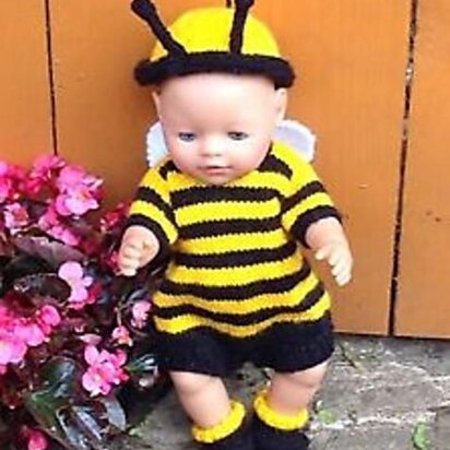 Busy Bee Costume for Baby Born