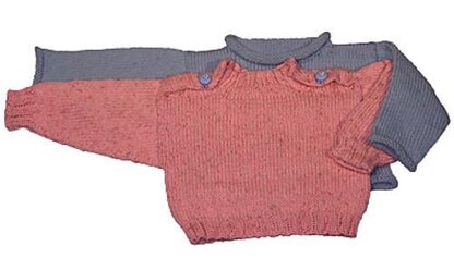 Easy Baby Pullover - No Seams!