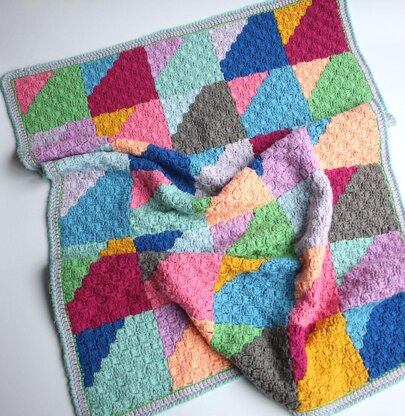 Geo Rainbow Blanket