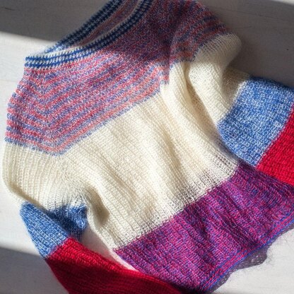 Mohair Jumper Marled Knitting pattern by Dana Kikic Nemmert 