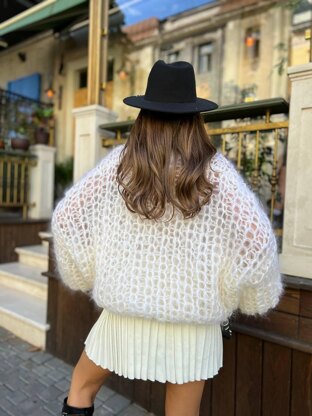 Chunky Mohair Sweater Knitting Pattern