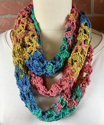 EASY Summer Shell Trellis Scarf