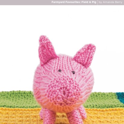 Farmland Favourites Pig in Field in Deramores Studio DK Acrylic - Downloadable PDF