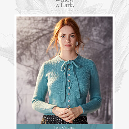 "Tessa Cardigan" - Cardigan Knitting Pattern For Women in Willow and Lark Nest