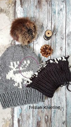 Fair Isle Reindeer Hat