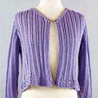 110 Flutter Cardigan - Knitting Pattern for Women in Valley Yarns Conway