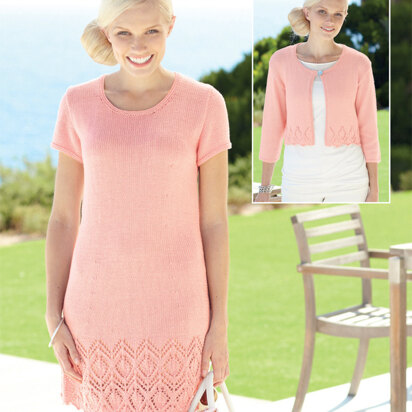 Dress and Jacket in Sirdar Cotton DK - 7213 - Downloadable PDF