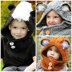 Woodland Friends Hooded Cowl (Fox/Skunk/Wolf)