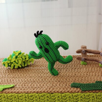 Cactuar Amigurumi Crochet Pattern – Final Fantasy-Inspired PDF (US Terms)