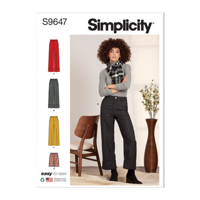 Simplicity Misses' Pants and Shorts S9647 - Sewing Pattern