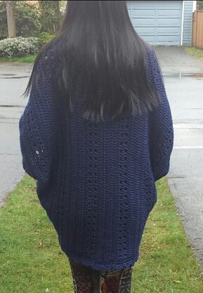 Easy Peekaboo Eyelet Crochet Shrug