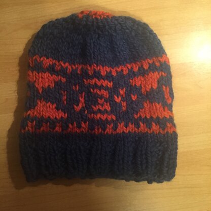 Fair isle beanie hat