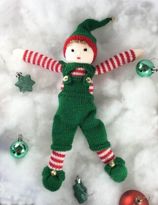 Alfie Christmas elf knitting pattern 19023