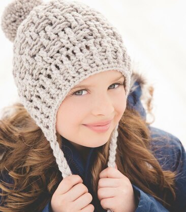 Chunky Texture Weave Earflap Hat