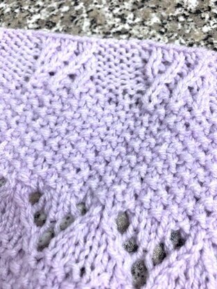 ALEXANDRA baby blanket knitting pattern