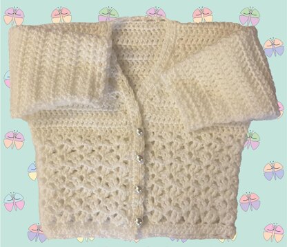 Easy Patterned Baby Cardigan