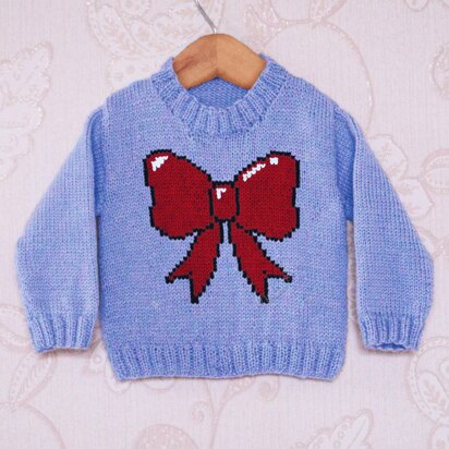 Intarsia - Bow Chart - Childrens Sweater