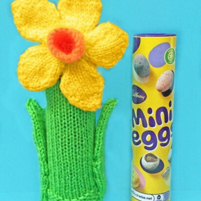 Easter Daffodil Flower Mini Eggs Tube Sweet Holder