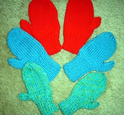 Kids 2 Needle Mittens