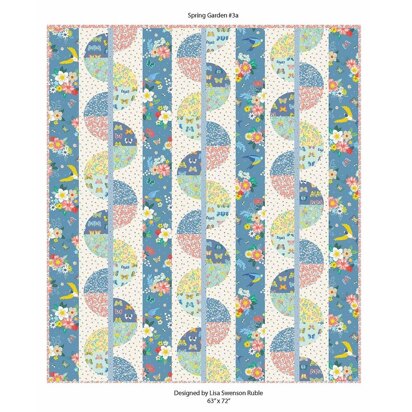 LoveCrafts Twist Spring Garden Quilt - Downloadable PDF