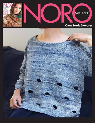 Crew Neck Sweater in Noro Kumo - 14872 - Downloadable PDF