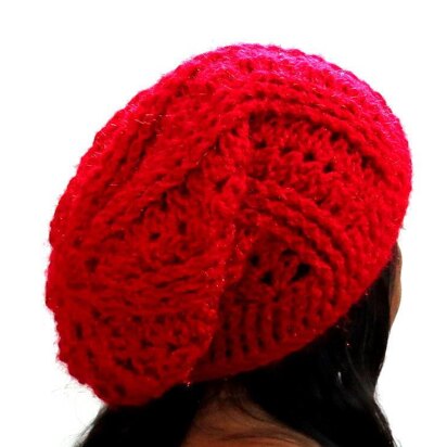 Slouchy beanie hat ribbed