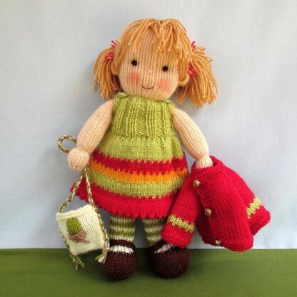 Little Nellie Nutkins - knitted doll