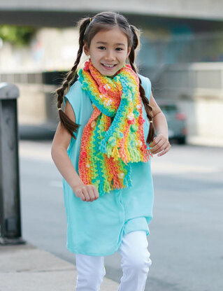 Rainbow Scarf in Bernat Zapp - Downloadable PDF