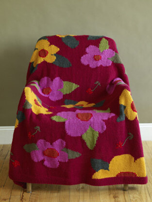 Flower Power Afghan in Lion Brand Wool-Ease